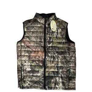 Trail Crest Jacket New Mens Large Mossy Oak Camo Sleeveless Puffer Vest Hunting
